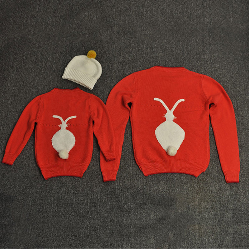 Rabbit Pattern Sweatshirt