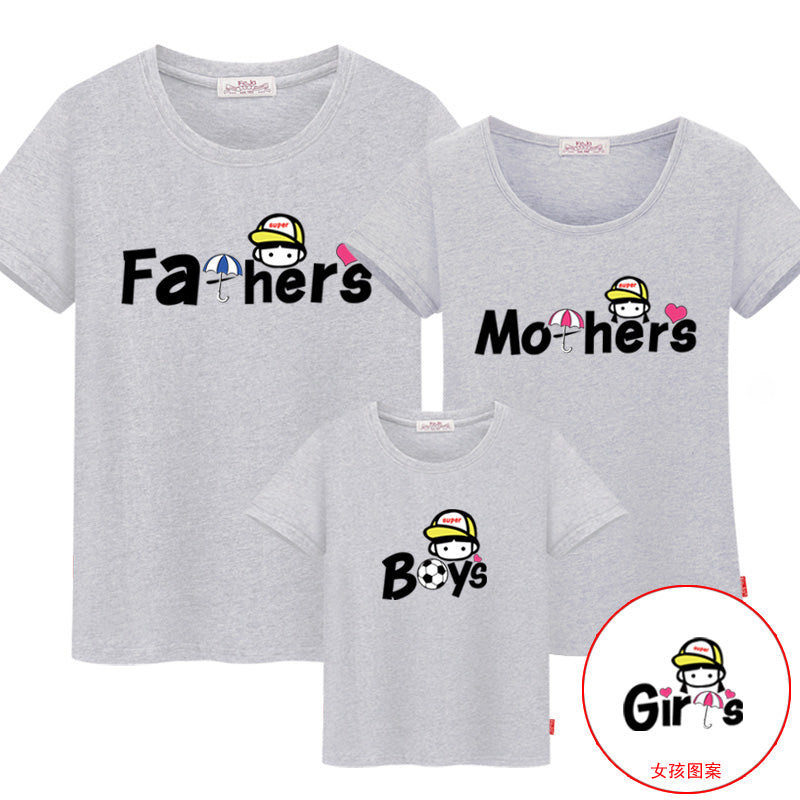 Leisure Cotton Matching T-shirts