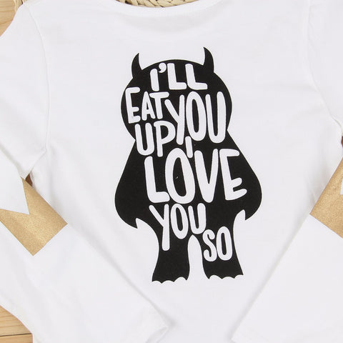 Fashion Cartoon Matching Long Sleeve Shirt