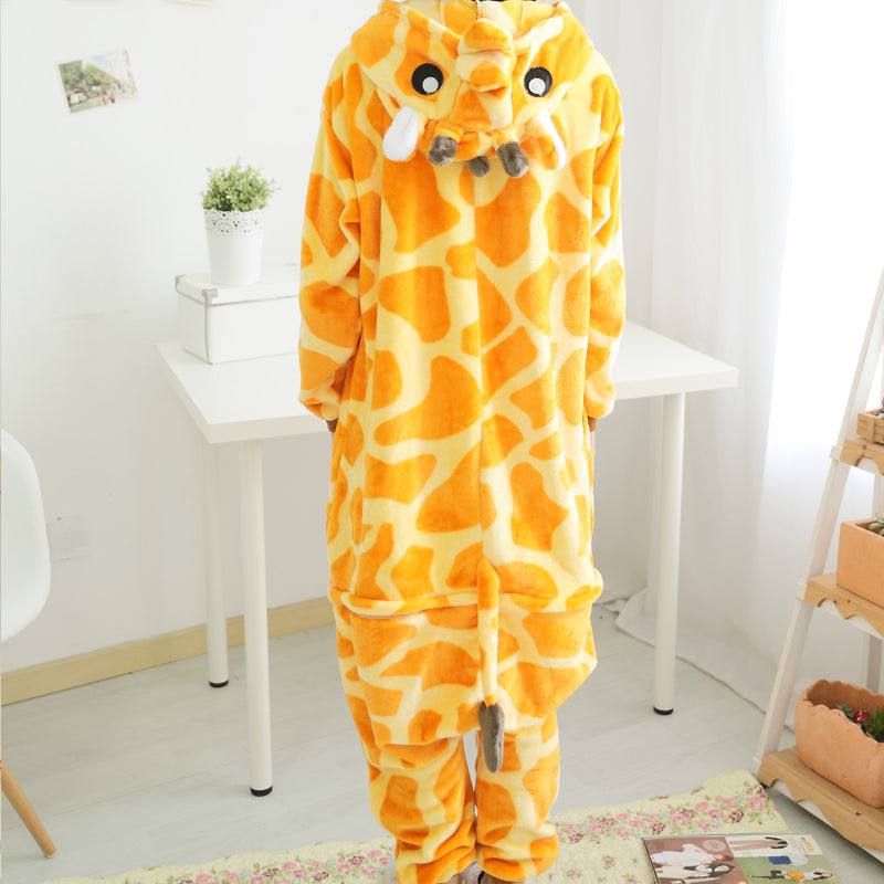 Flannel Animal Giraffe Matching Onesies