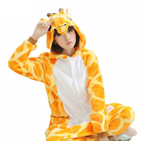 Flannel Animal Giraffe Matching Onesies