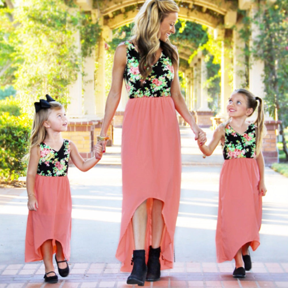 Floral Matching Dress