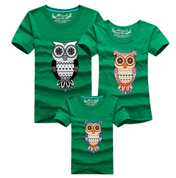 Cartoom Owl Matching T-shirts