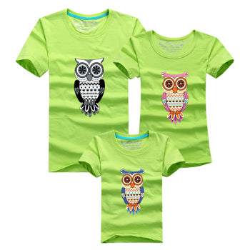 Cartoom Owl Matching T-shirts