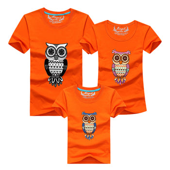 Cartoom Owl Matching T-shirts