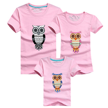 Cartoom Owl Matching T-shirts