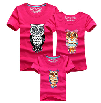 Cartoom Owl Matching T-shirts