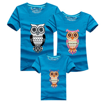 Cartoom Owl Matching T-shirts