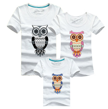 Cartoom Owl Matching T-shirts