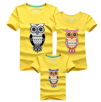 Cartoom Owl Matching T-shirts