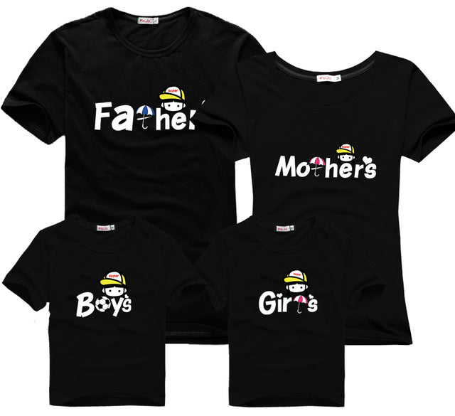 Leisure Cotton Matching T-shirts
