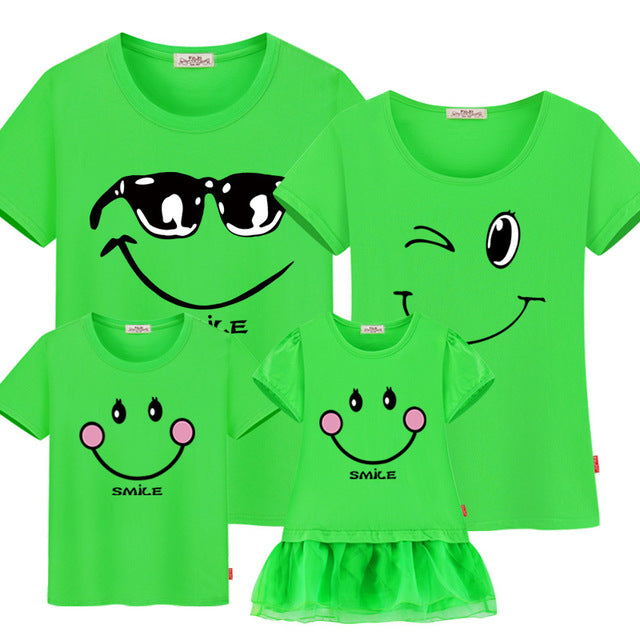 Vibrant Cartoon Matching T-shirts