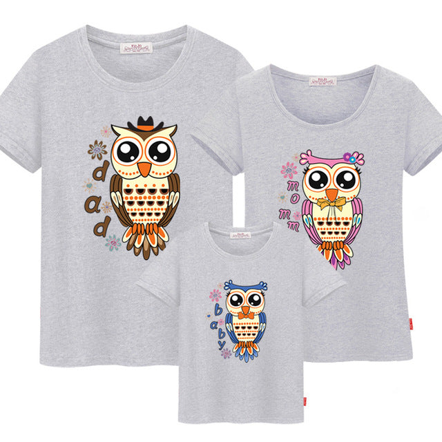 Adorable Owl Matching T-shirts
