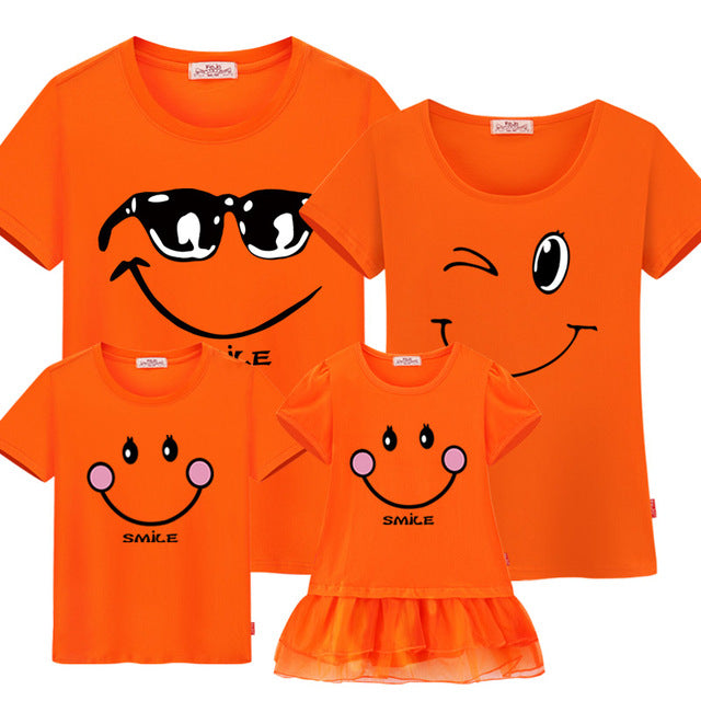 Vibrant Cartoon Matching T-shirts