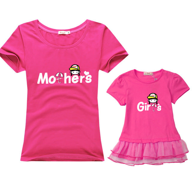 Leisure Cotton Matching T-shirts