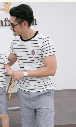 Pleasant Striped Matching Outfits