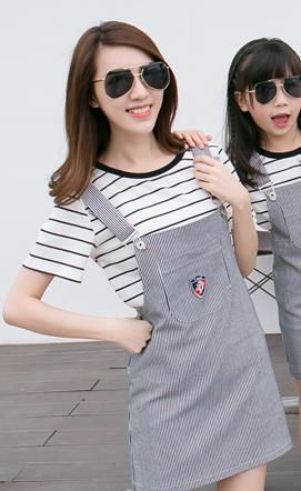 Pleasant Striped Matching Outfits