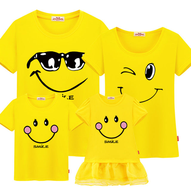 Vibrant Cartoon Matching T-shirts